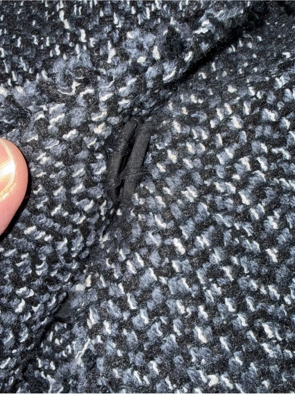 The Limited Women's Black & Gray Tweed Cropped Jacket size small